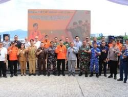 Kasibinjas Lanud Sam Ratulangi Hadiri Apel Kesiapsiagaan Dan Latihan SAR Gabungan Basarnas Manado