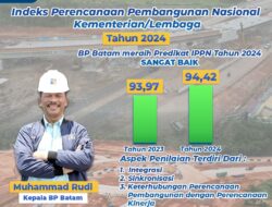 BP Batam Raih Prestasi Sangat Baik Indeks Perencanaan Pembangunan Nasional