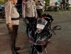 Cipta Kondisi, Polresta Barelang Amankan 66 Motor Berknalpot Brong