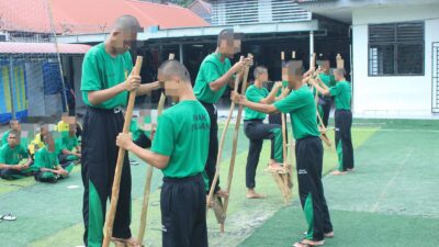 Anak Binaan LPKA Batam Antusias Ikuti Permainan Tradisional