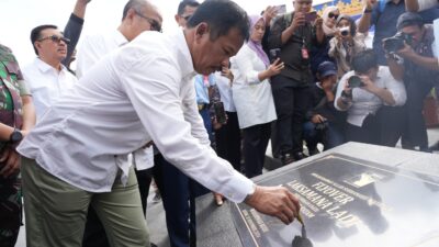 Resmikan Flyover Pengurai Kemacetan di Kawasan Sei Ladi