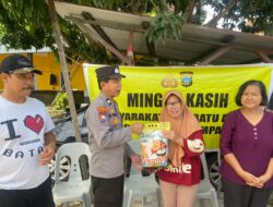 Minggu Kasih, Polsek Batu Ampar Ajak Warga Jaga Kamtibmas